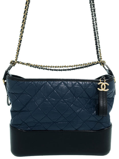 Chanel Gabriel Hobo Bag Shoulder Bag Navy Black