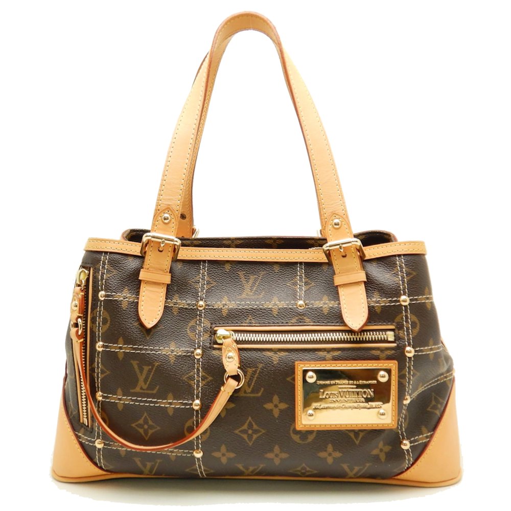 Louis Vuitton Monogram Riveting Brown Shoulder Bag