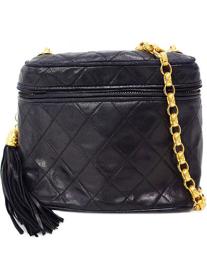 Chanel Matelasse Chain Shoulder Bag Black