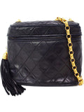 Chanel Matelasse Chain Shoulder Bag Black