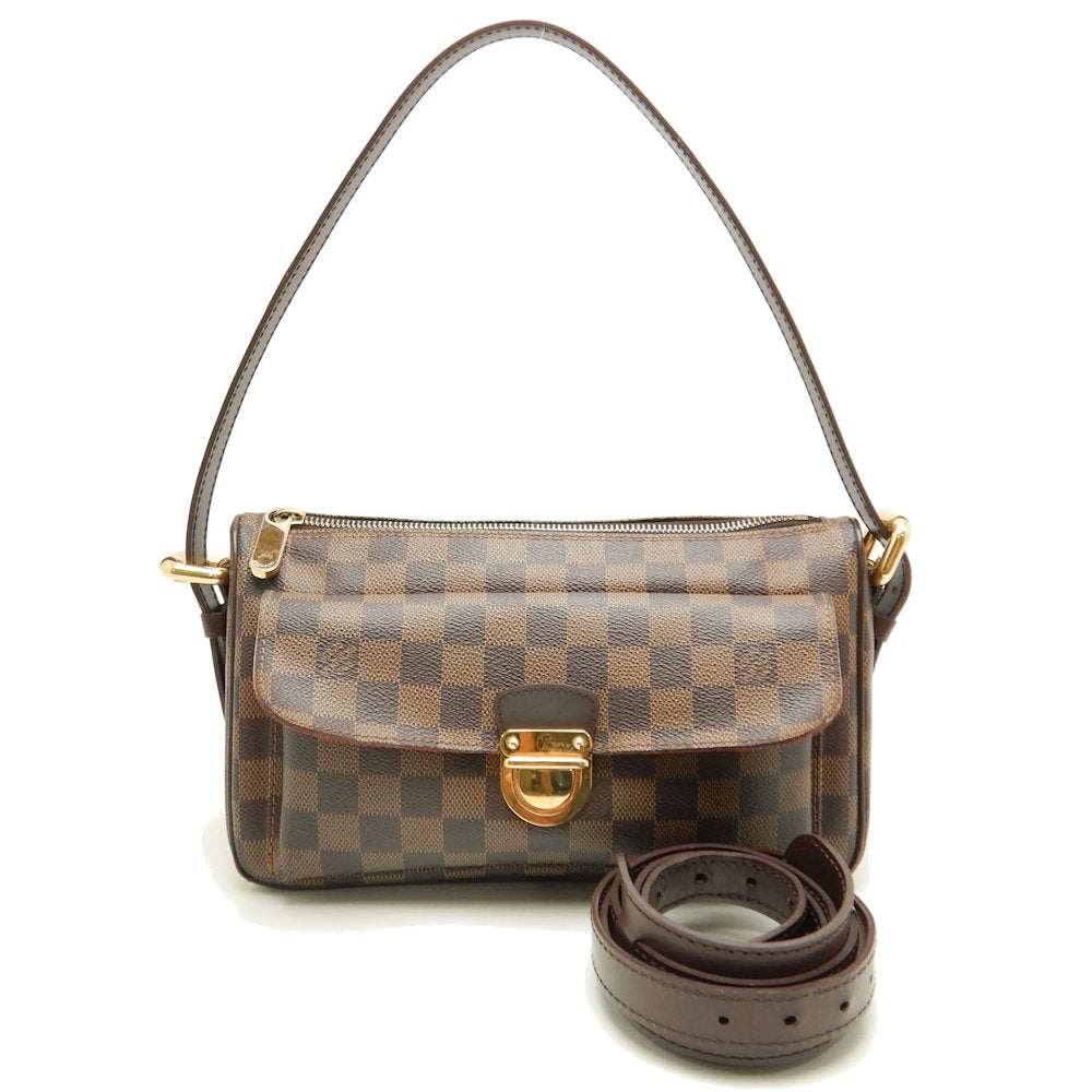 Louis Vuitton Damier Ravello GM Ebene Handbag Shoulder Bag Brown