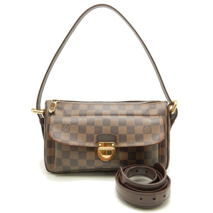 Louis Vuitton Damier Ravello GM Ebene Handbag Shoulder Bag Brown