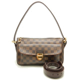 Louis Vuitton Damier Ravello GM Ebene Handbag Shoulder Bag Brown