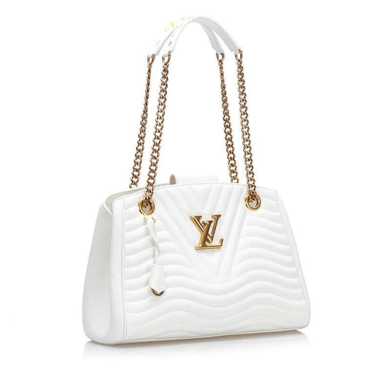 Louis Vuitton New Wave Chain Calf Leather Snow White