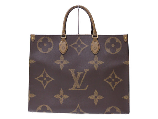 Louis Vuitton On The Go GM Giant Monogram Reverse Tote Bag