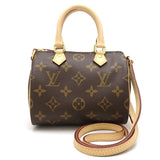 Louis Vuitton Monogram Nano Speedy Brown Mini Bag Diagonal Hanging
