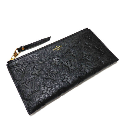 Louis Vuitton Monogram Emplant Pochette Melanie BB Long Wallet Pouch
