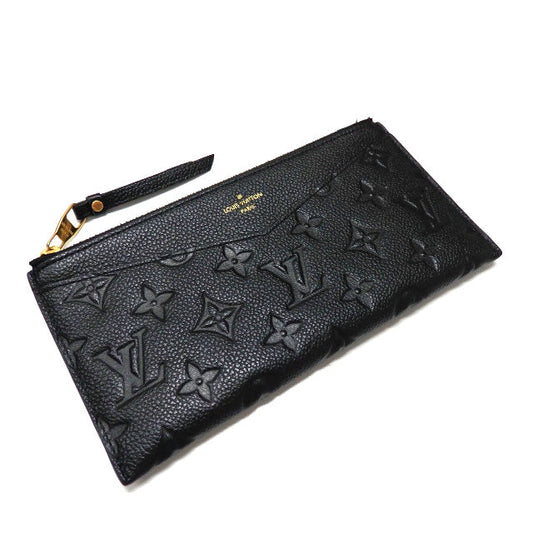 Louis Vuitton Monogram Emplant Pochette Melanie BB Long Wallet Pouch