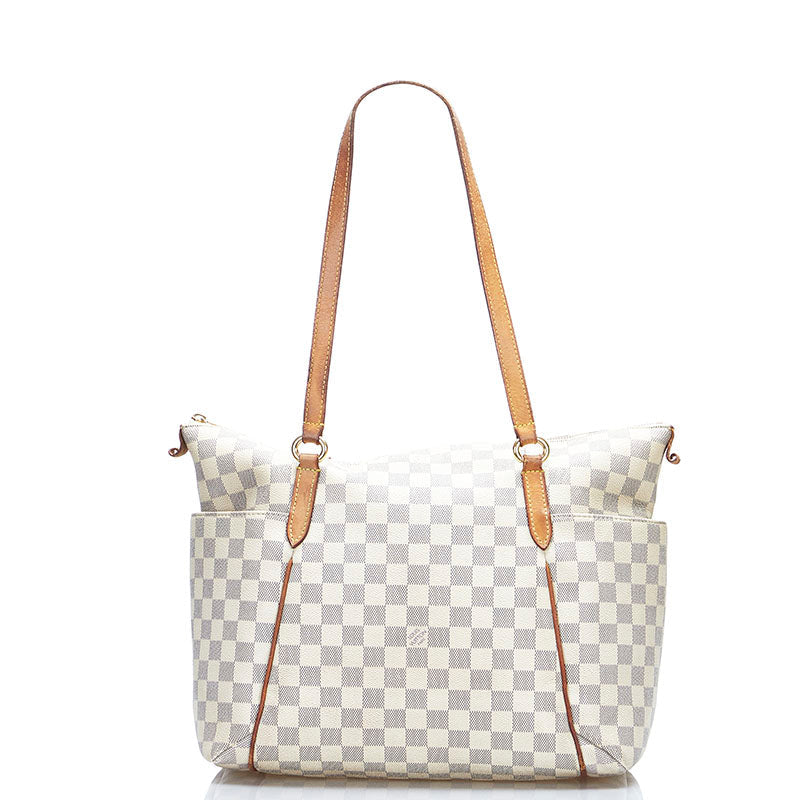 Louis Vuitton Damier Azur Totally PM Shoulder Bag White