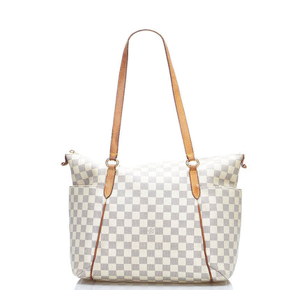 Louis Vuitton Damier Azur Totally PM Shoulder Bag White