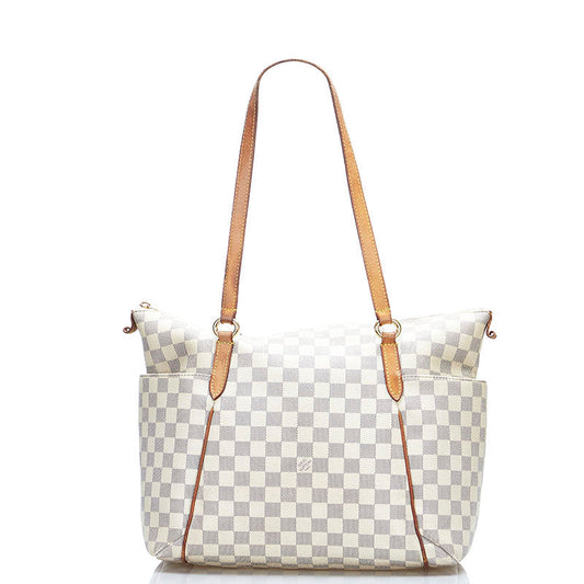 Louis Vuitton Damier Azur Totally PM Shoulder Bag White