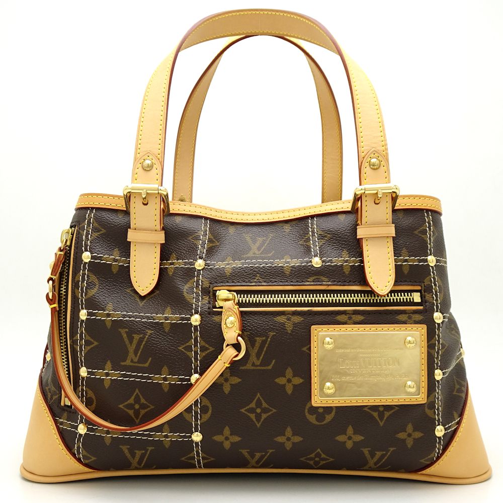 Louis Vuitton Monogram Riveting Brown Shoulder Bag