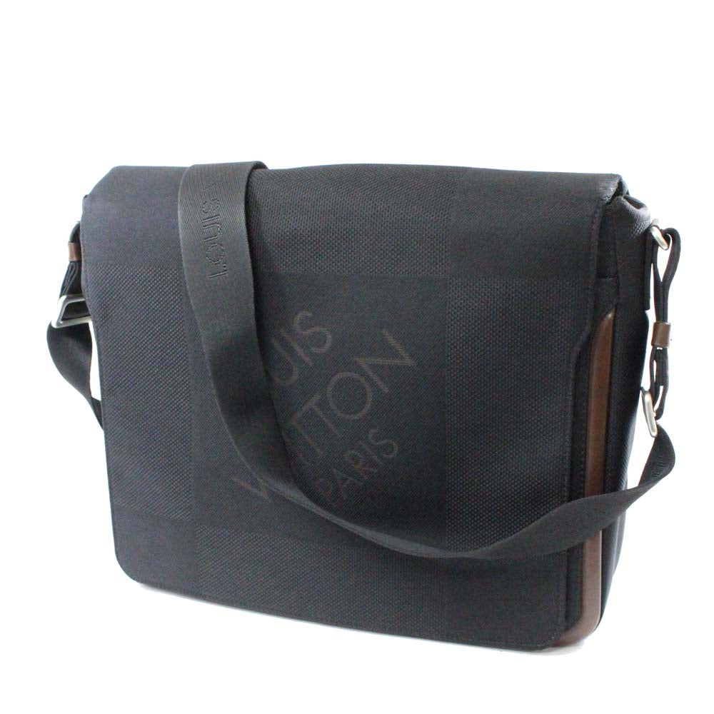 Louis Vuitton Damier Juan NM Messenger Bag Noir Black Jean Canvas