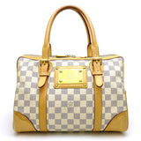 Louis Vuitton Damier Azur Berkley Handbag Boston Bag White