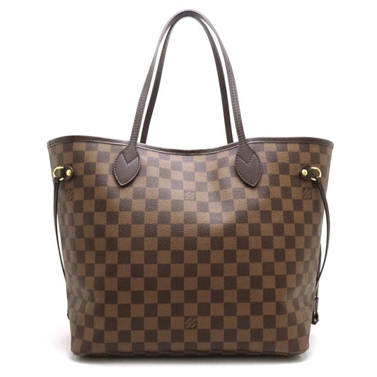 Louis Vuitton Damier Neverfull MM Ebene Tote Bag Brown