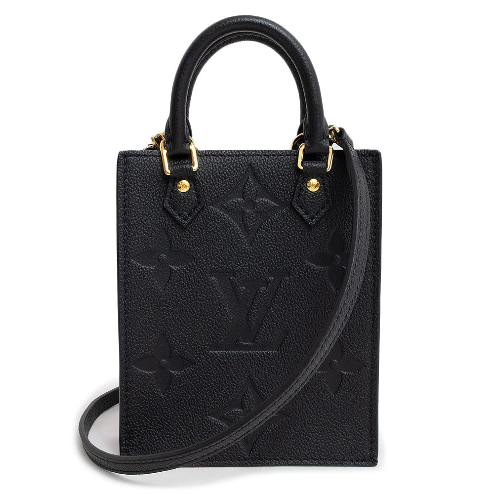 Louis Vuitton  Petite Sac Plat Noir Shoulder Bag Handbag