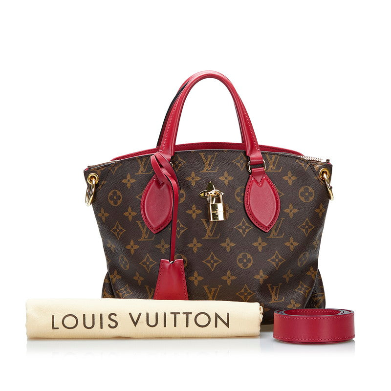Louis Vuitton Flower Zipped PM Handbag Shoulder Bag Brown