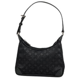 Louis Vuitton Boulogne Shoulder Bag Monogram Satin Noir Black