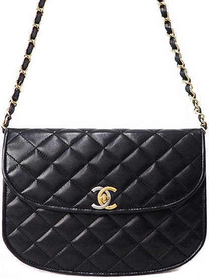 Chanel Matelasse Chain Shoulder Bag Black