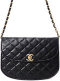 Chanel Matelasse Chain Shoulder Bag Black