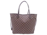 Louis Vuitton Shoulder Bag Damier Ebene Neverfull MM Brown Damier