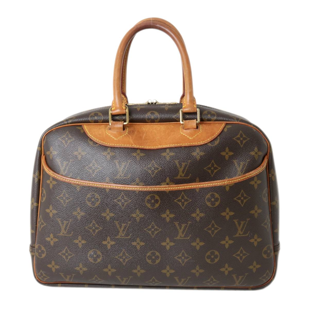 Louis Vuitton Deauville Handbag Boston Bag Monogram
