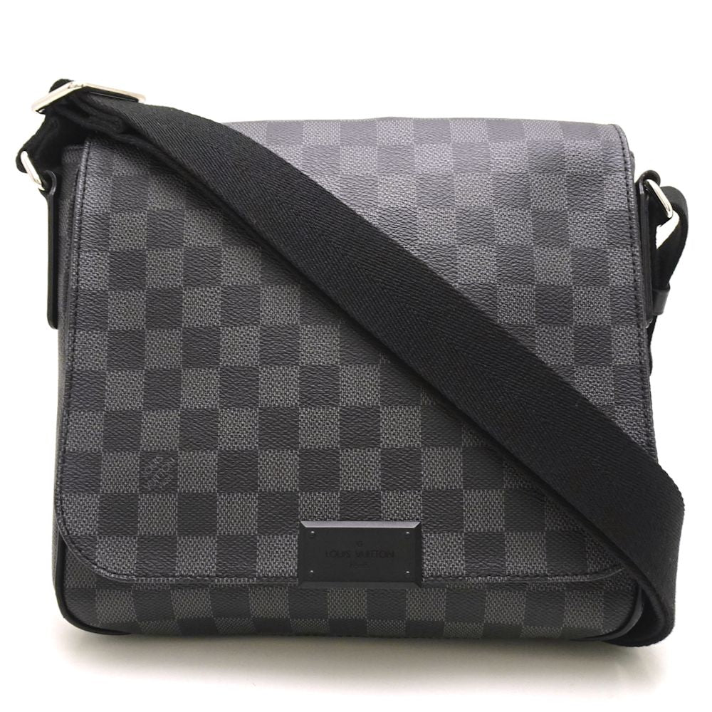 Louis Vuitton Damier Graphite PM Diagonal Shoulder Black