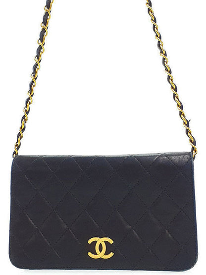 Chanel Mini Matelasse Chain Shoulder Bag Black