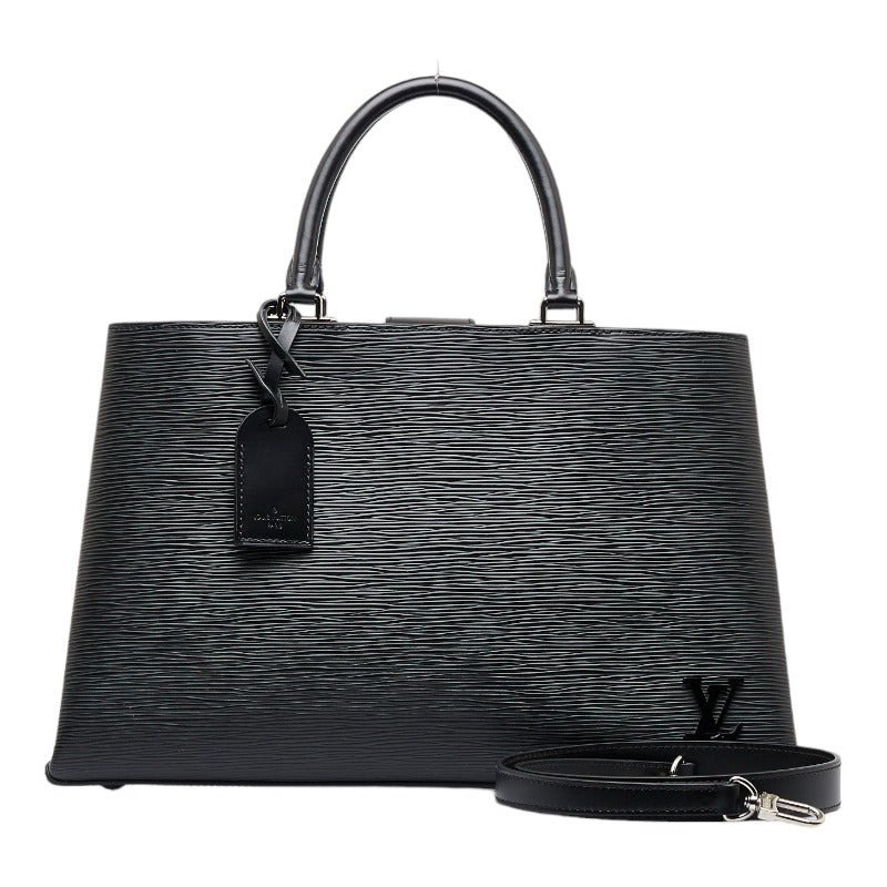 Louis Vuitton Epi Kleber MM Handbag Shoulder Bag Noir Black