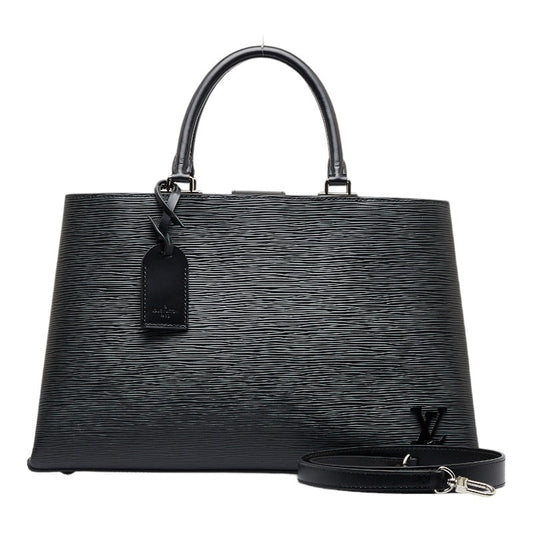 Louis Vuitton Epi Kleber MM Handbag Shoulder Bag Noir Black