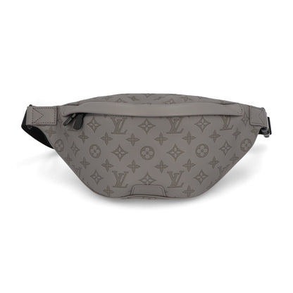 Louis Vuitton Discovery Bum Bag PM Gray Black Hardware Shoulder Bag