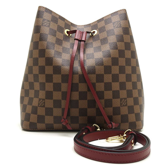 Louis Vuitton  Damier Neonoe Cherry Berry Shoulder Bag Brown