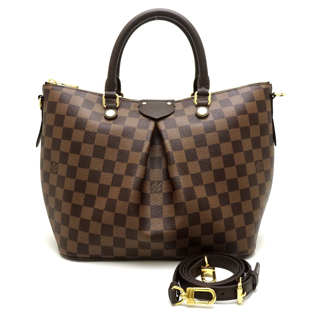 Louis Vuitton Damier Sienna MM 2WAY Bag Ebene Brown