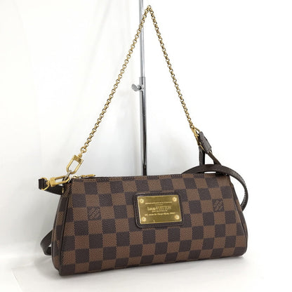 Louis Vuitton Eva 2way Shoulder Bag Chain Bag Damier Ebene