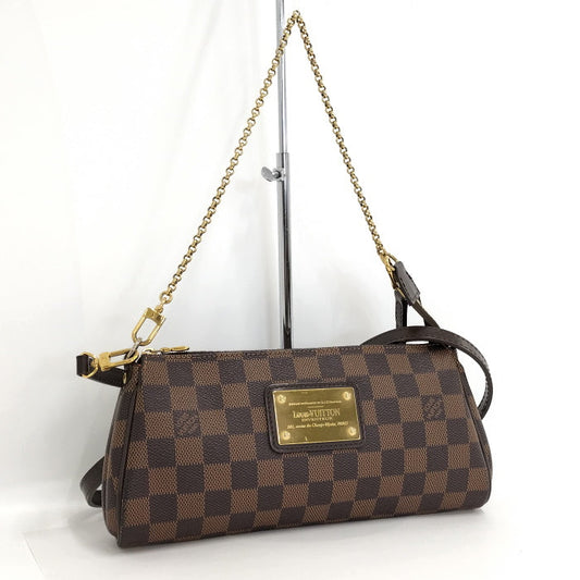 Louis Vuitton Eva 2way Shoulder Bag Chain Bag Damier Ebene