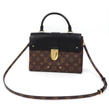 Louis Vuitton One-Handle Flap Bag MM Monogram Ebene Noir