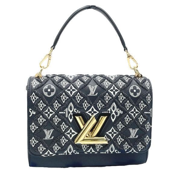 Louis Vuitton Twist MM Shoulder Bag Black
