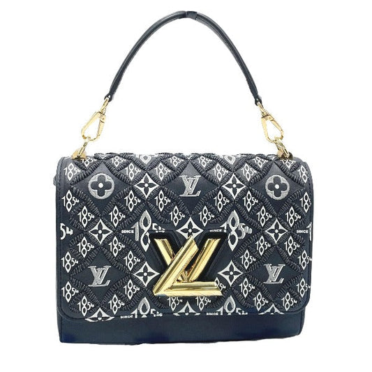 Louis Vuitton Twist MM Shoulder Bag Black