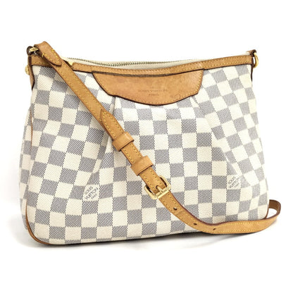 Louis Vuitton Syracusa PM Shoulder Bag Damier Azur
