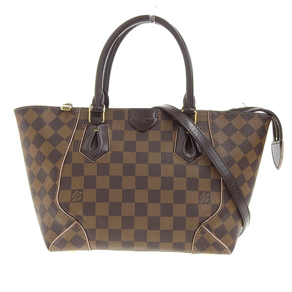 Louis Vuitton Damier Kaisa Tote PM 2WAY Shoulder Bag Brown