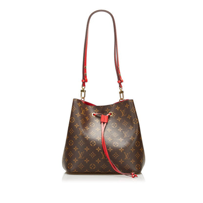 Louis Vuitton Neonoe Shoulder Bag Coquelico Brown Red