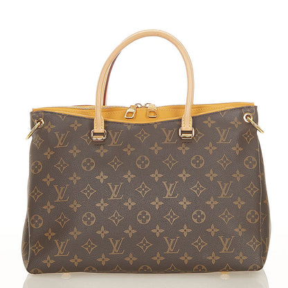 Louis Vuitton Monogram Pallas Shoulder Bag Brown
