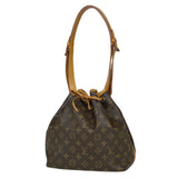 Louis Vuitton Petite Noe Drawstring Shoulder Bag Monogram Brown