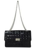 Chanel Chocolate Bar Chain Shoulder Bag Black