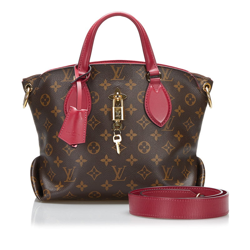 Louis Vuitton Flower Zip De Tote PM Shoulder Bag Riduvin Brown