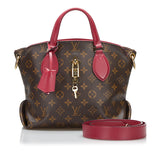 Louis Vuitton Flower Zip De Tote PM Shoulder Bag Riduvin Brown