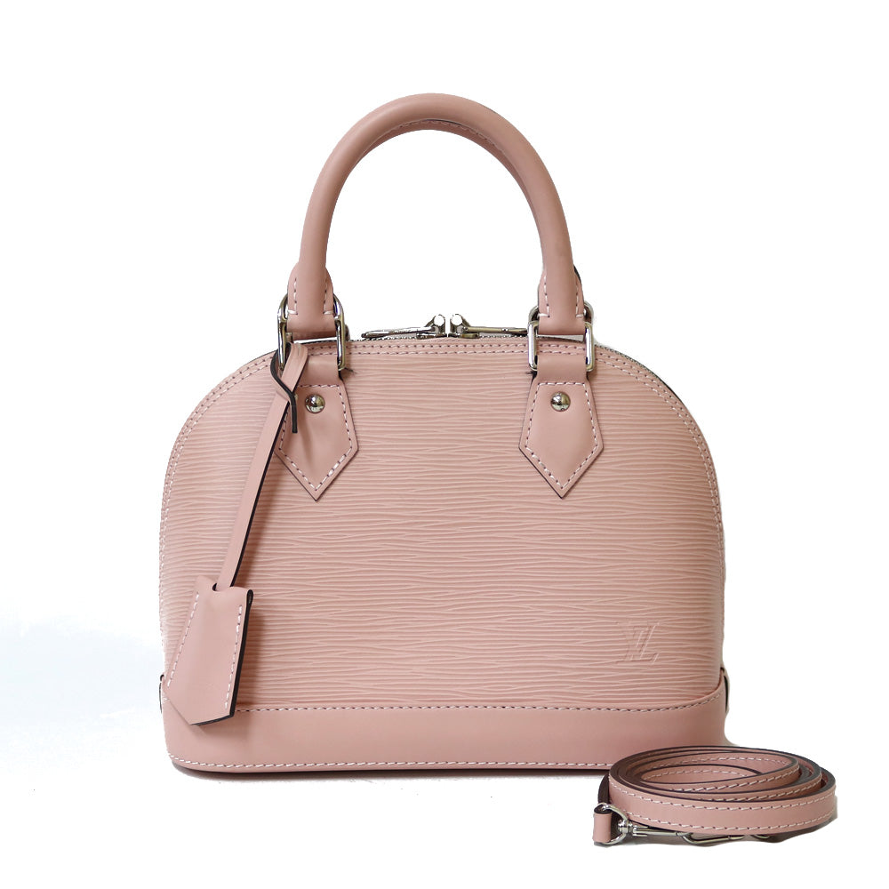 Louis Vuitton Alma BB Epi Shoulder Bag Pink