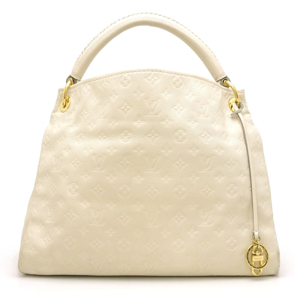Louis Vuitton Artsy MM Shoulder Bag Emplant Neige