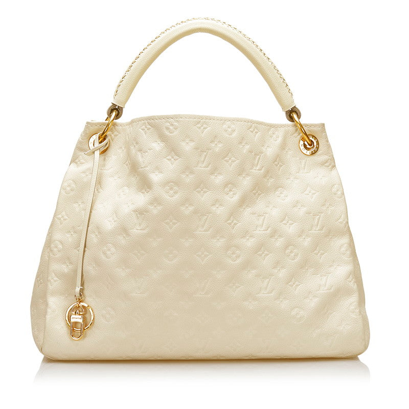 Louis Vuitton Empreinte Artsy MM Shoulder Bag Neige Beige