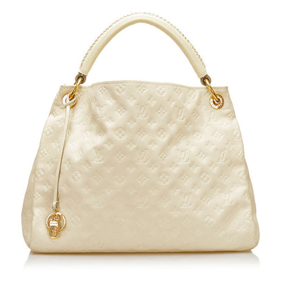 Louis Vuitton Empreinte Artsy MM Shoulder Bag Neige Beige